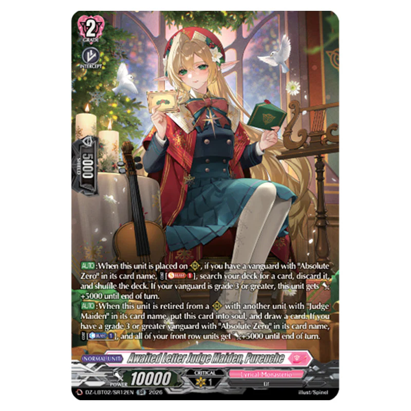 Cardfight!! Vanguard - Lyrical Monasterio Season of Wonders - Awaited Letter Judge Maiden, Pureuche (SR) DZ-LBT02/SR12EN