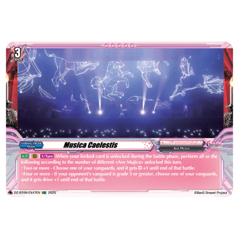 Cardfight!! Vanguard - Super Brave Detonation - Musica Caelestis (EXC) DZ-BT09/EX47EN