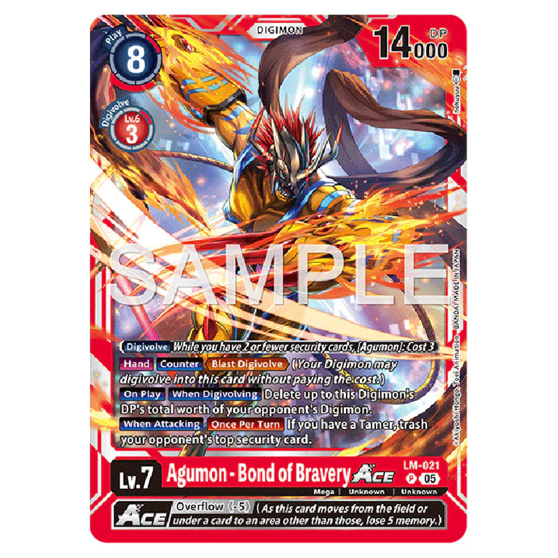 Digimon Card Game - AD01 - Digimon Generation - Agumon - Bond of Bravery - (P) - LM-021