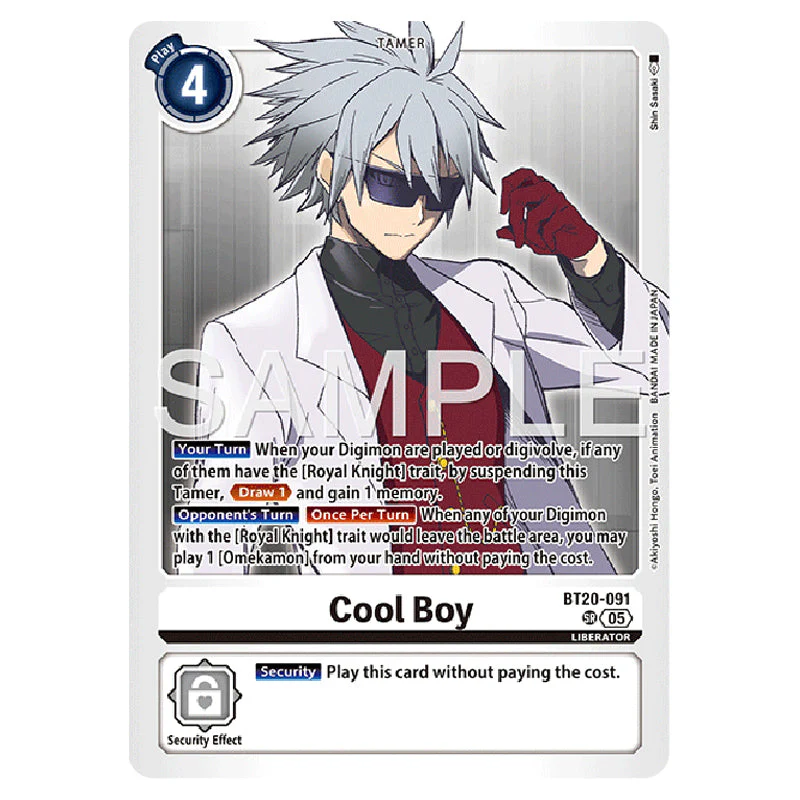 Digimon Card Game - AD01 - Digimon Generation - Cool Boy - (SR) - BT20-091