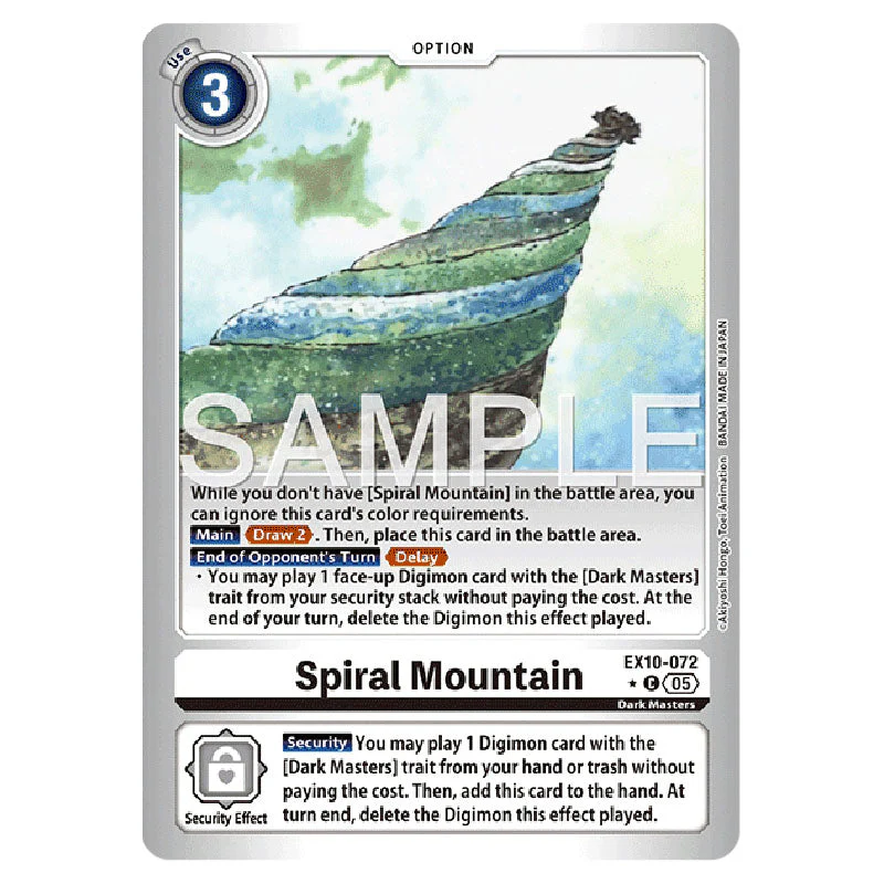 Digimon Card Game - EX-10: Extra Booster Sinister Order - Spiral Mountain - (C) - EX10-072A