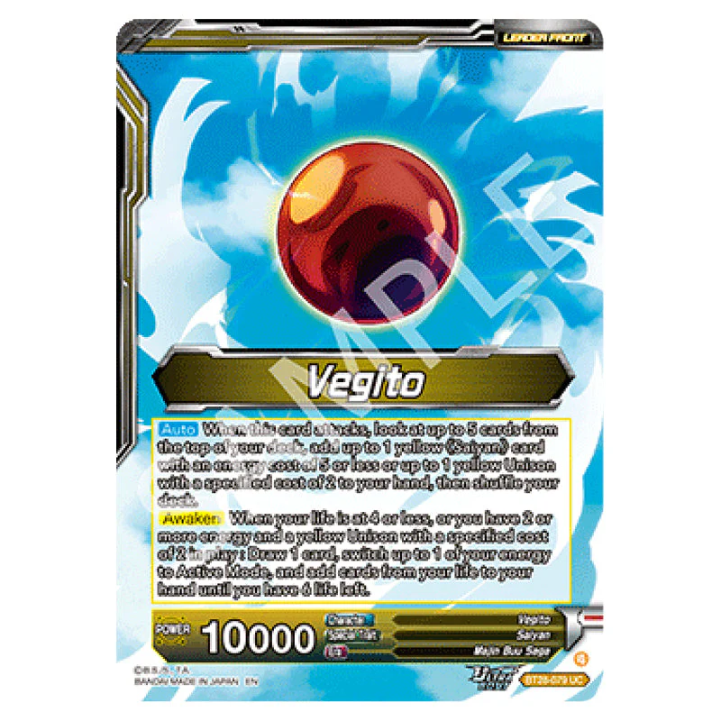 Dragon Ball Super - Prismatic Clash - Vegito // SS Vegito, Transcendent Rage - B28-079