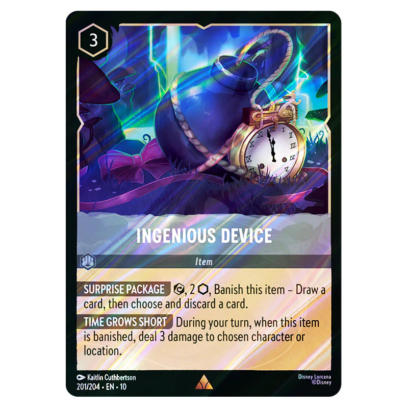 Lorcana - Whispers in the Well - Ingenious Device (Rare) - 201/204 (Foil)