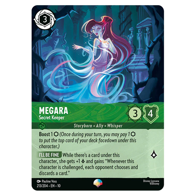 Lorcana - Whispers in the Well - Megara - Secret Keeper (Epic) - 213/204