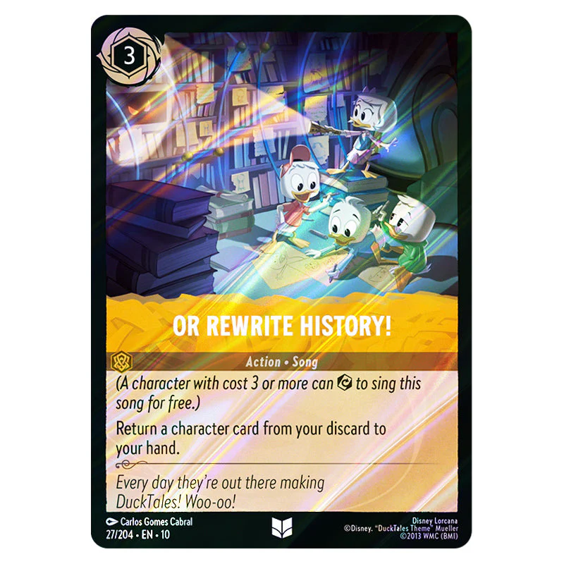 Lorcana - Whispers in the Well - Or Rewrite History! (Uncommon) - 27/204 (Foil)
