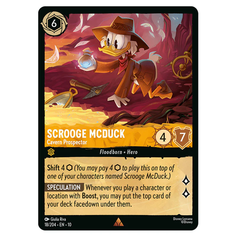 Lorcana - Whispers in the Well - Scrooge McDuck - Cavern Prospector (Rare) - 18/204