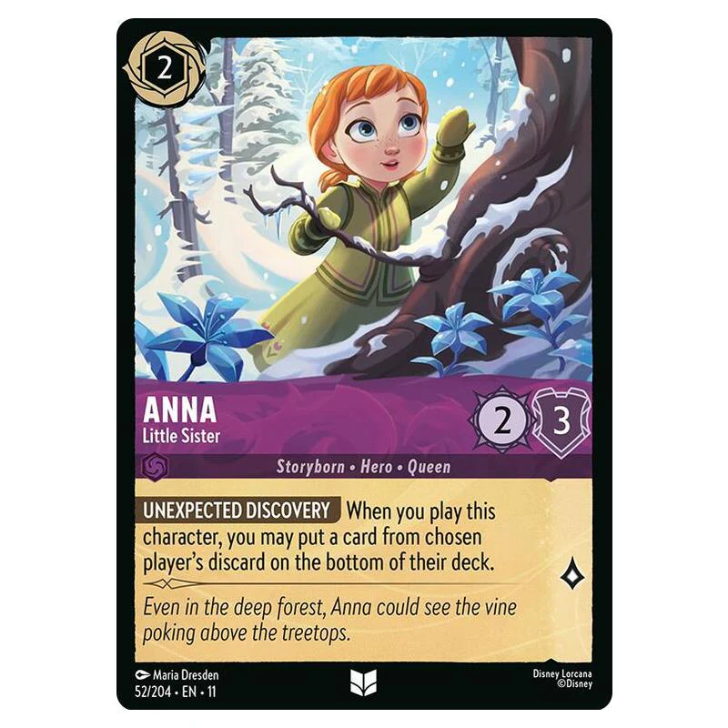 Lorcana - Winterspell - Anna - Little Sister (Uncommon) - 052/204 (Foil)
