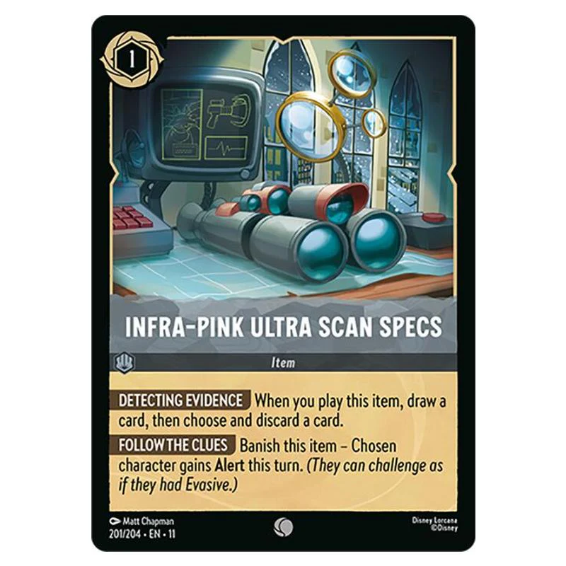 Lorcana - Winterspell - Infra-Pink Ultra Scan Specs (Common) - 201/204 (Foil)