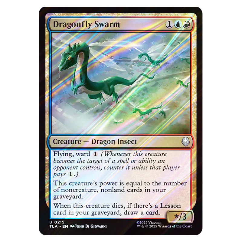 Magic The Gathering - Avatar The Last Airbender - Dragonfly Swarm - 0215 (Foil)