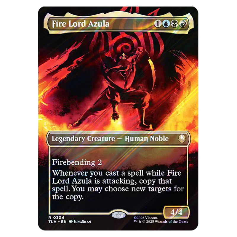 Magic The Gathering - Avatar The Last Airbender - Fire Lord Azula (Borderless Battle Pose Card) - 0334 (Foil)