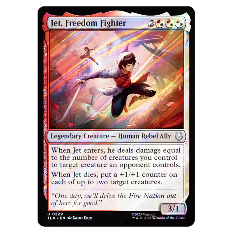 Magic The Gathering - Avatar The Last Airbender - Jet, Freedom Fighter - 0229 (Foil)