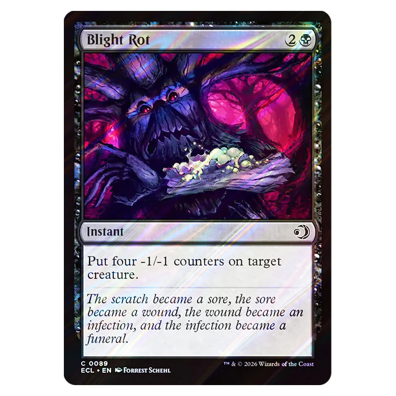 Magic The Gathering - Lorwyn Eclipsed - Blight Rot - 0089 (Foil)