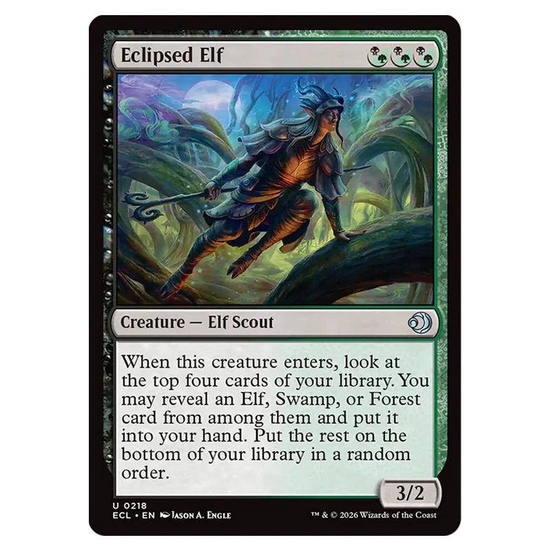 Magic The Gathering - Lorwyn Eclipsed - Eclipsed Elf - 0218