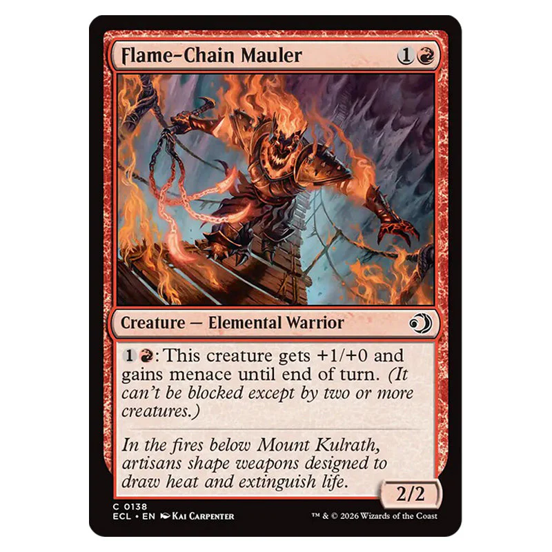 Magic The Gathering - Lorwyn Eclipsed - Flame-Chain Mauler - 0138