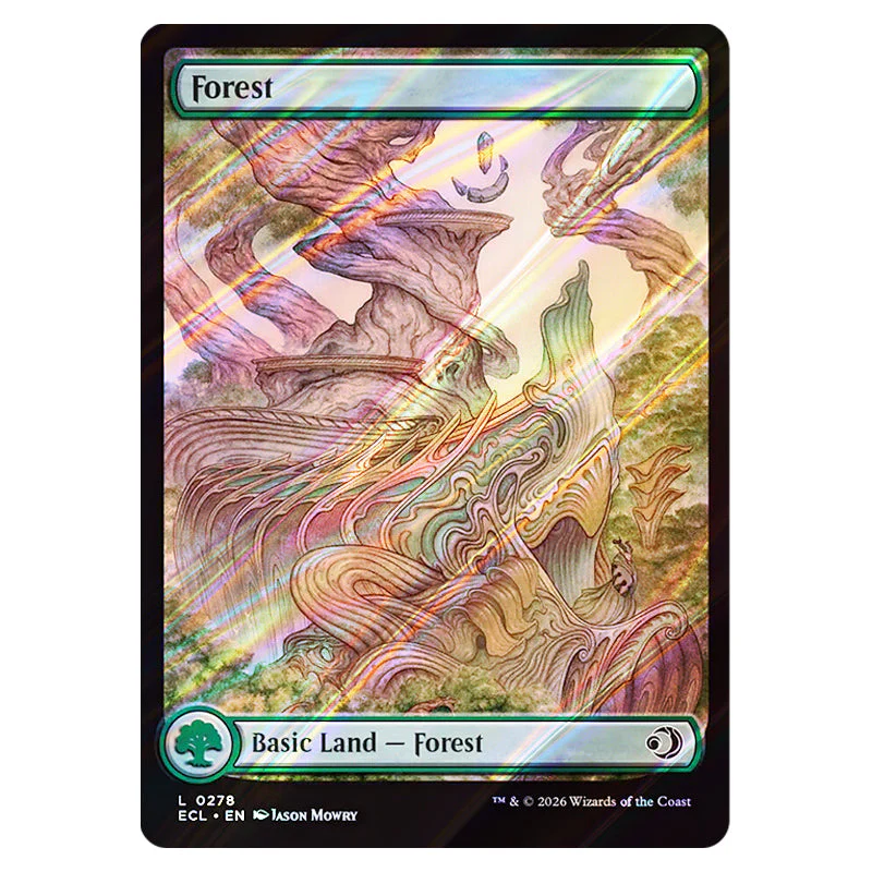Magic The Gathering - Lorwyn Eclipsed - Forest (Full Art Basic Land) - 0278 (Foil)