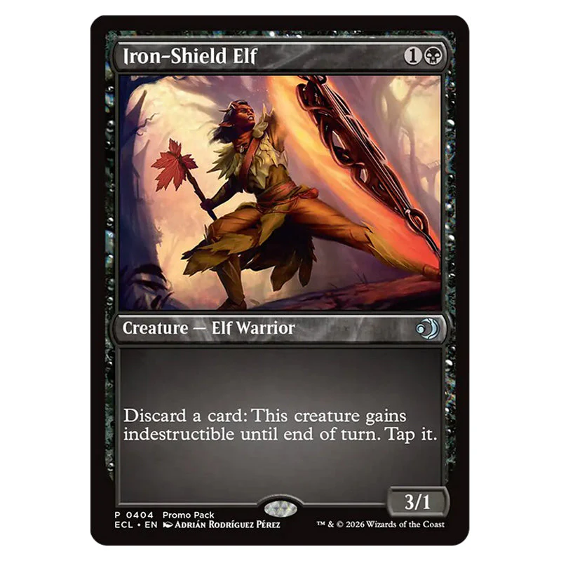 Magic The Gathering - Lorwyn Eclipsed - Iron-Shield Elf (Promo) - 0404