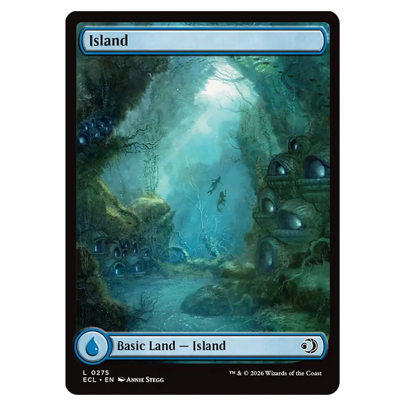 Magic The Gathering - Lorwyn Eclipsed - Island (Full Art Basic Land) - 0275