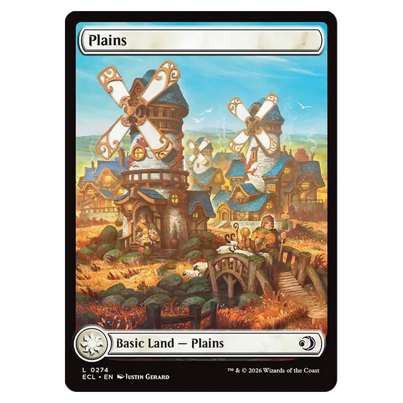 Magic The Gathering - Lorwyn Eclipsed - Plains (Full Art Basic Land) - 0274