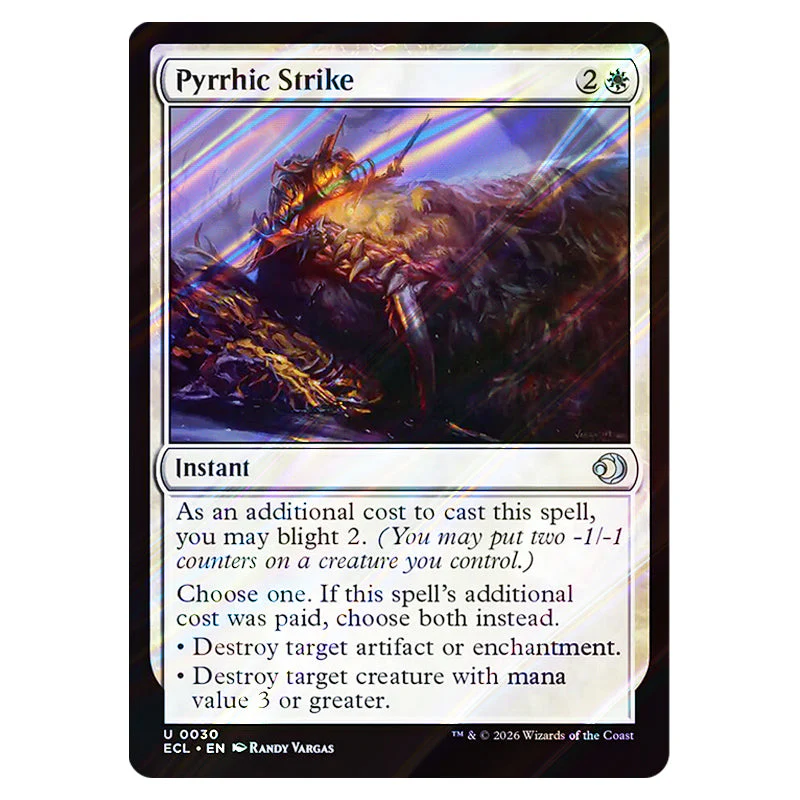 Magic The Gathering - Lorwyn Eclipsed - Pyrrhic Strike - 0030 (Foil)
