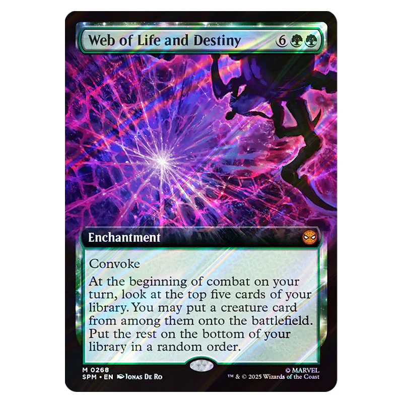 Magic The Gathering - Marvel's Spider-Man - Web of Life and Destiny (Extended Art Card) - 0268 (Foil)