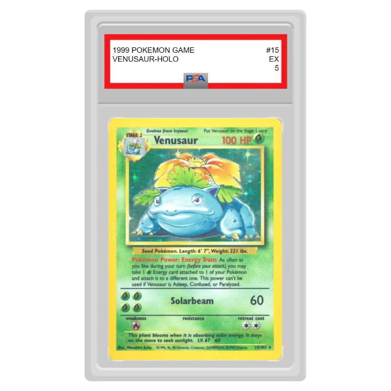 Pokemon - Base Set - Venusaur - 15/102 (Graded Card) - Image 6