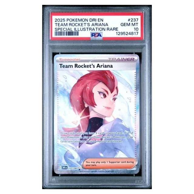 Pokémon - Destined Rivals - Team Rocket's Ariana 237/182 - (PSA 10 Graded Slab)