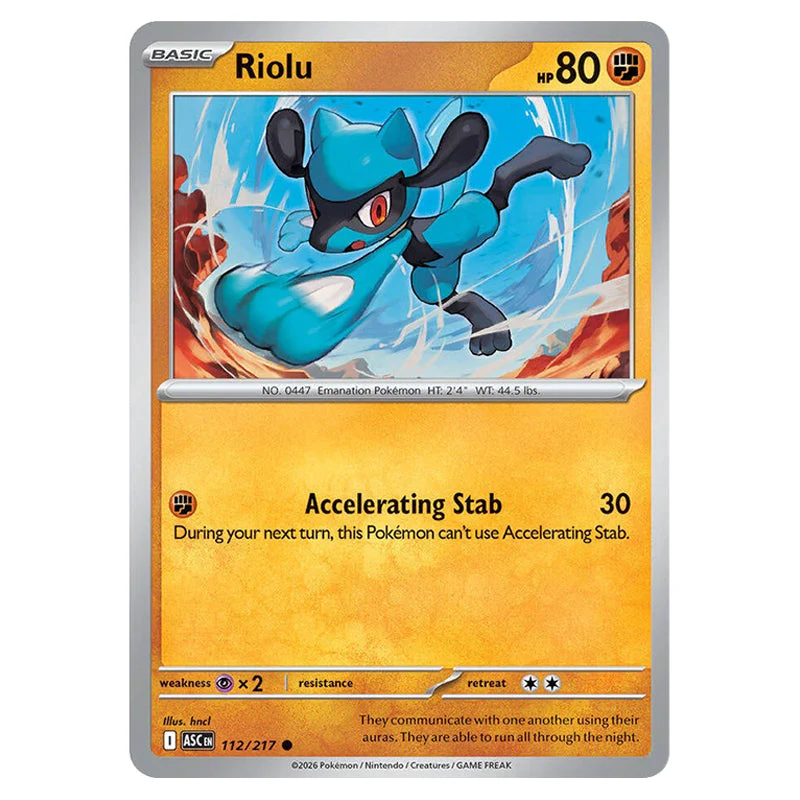 Pokemon - Mega Evolution - Ascended Heroes - Riolu - 112/217
