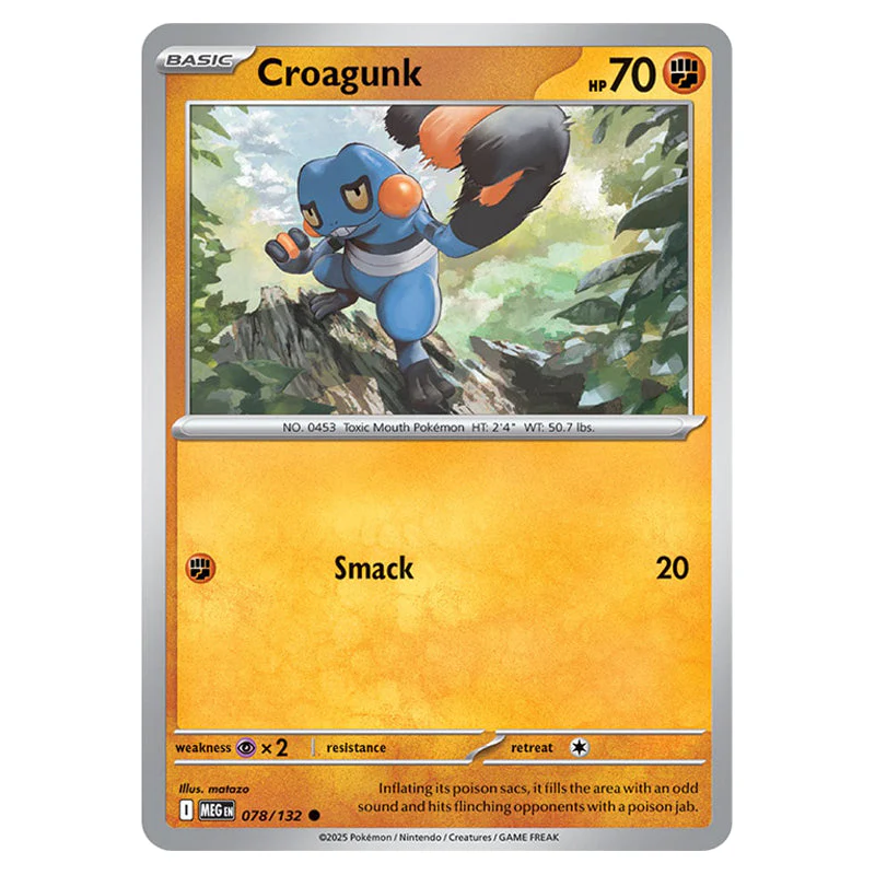 Pokemon - Mega Evolution - Base Set - Croagunk - 078/132
