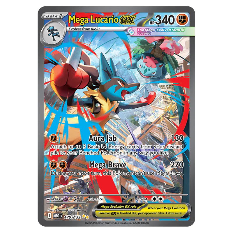 Pokemon - Mega Evolution - Base Set - Mega Lucarioex - 179/132