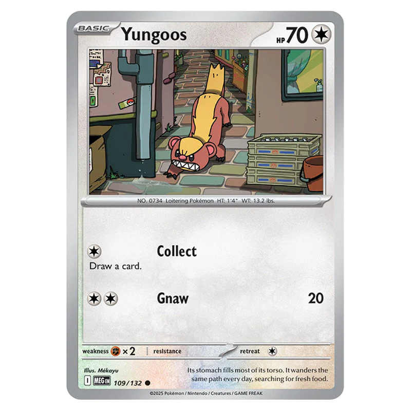 Pokemon - Mega Evolution - Base Set - Yungoos - 109/132
