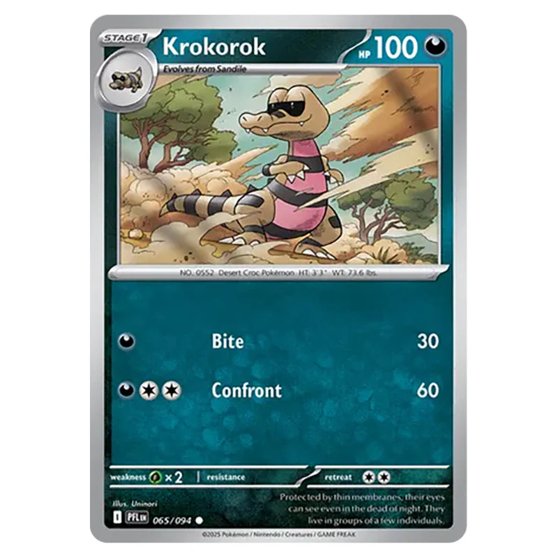 Pokemon - Mega Evolution - Phantasmal Flames - Krokorok - 065/132