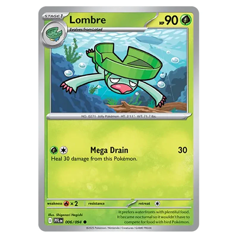 Pokemon - Mega Evolution - Phantasmal Flames - Lombre - 006/132