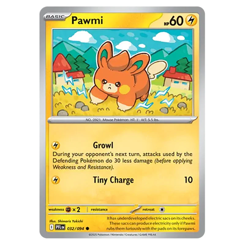 Pokemon - Mega Evolution - Phantasmal Flames - Pawmi - 032/132