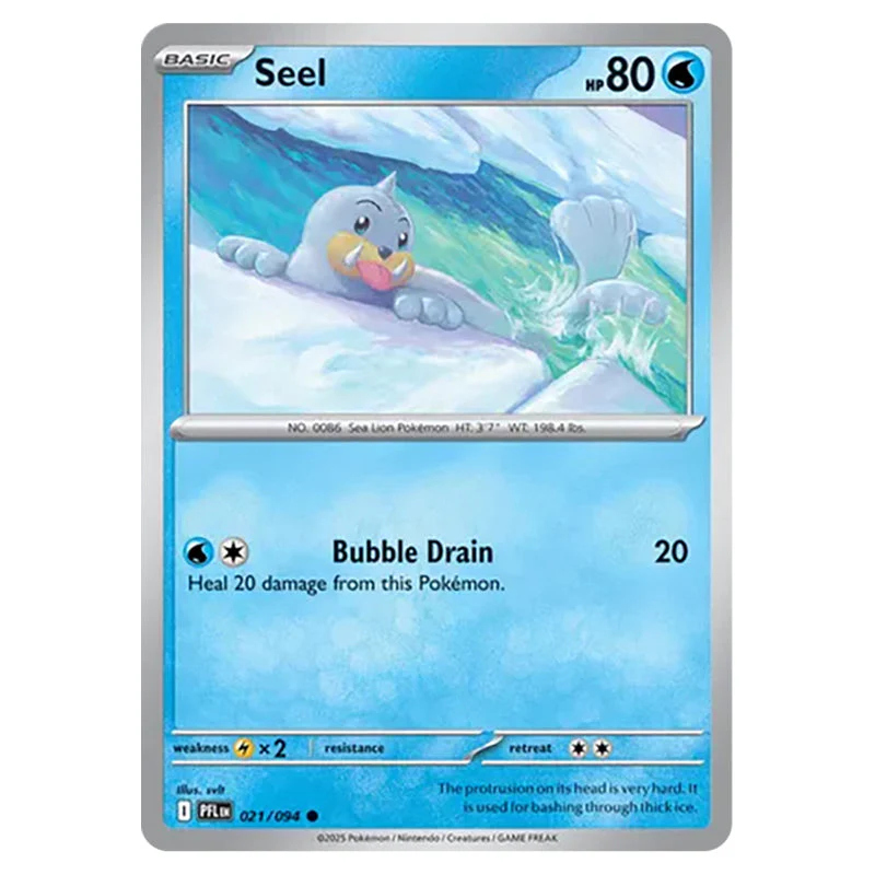 Pokemon - Mega Evolution - Phantasmal Flames - Seel - 021/132 - (Reverse Holo)