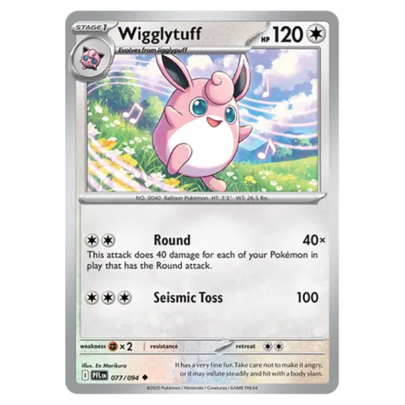 Pokemon - Mega Evolution - Phantasmal Flames - Wigglytuff - 077/132 - (Reverse Holo)