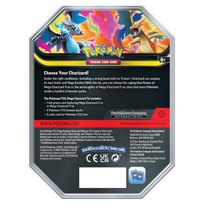 Pokemon - Mega Evolution Tin - Mega Charizard X ex - Image 2
