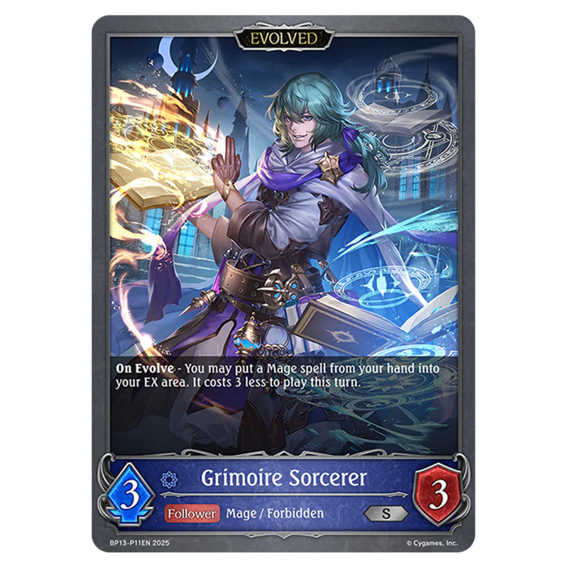 Shadowverse Evolve - Worldreaver's Descent & Dominion of Darkness - Grimoire Sorcerer - BP13-P11EN