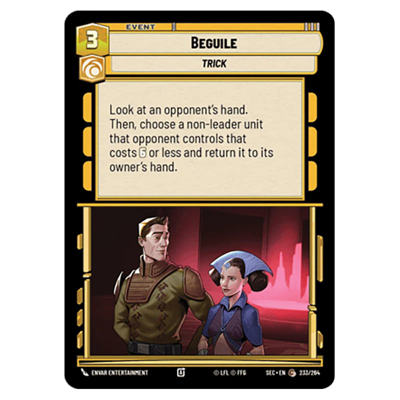 Star Wars Unlimited - Secrets of Power - Beguile (Common) - 233/264