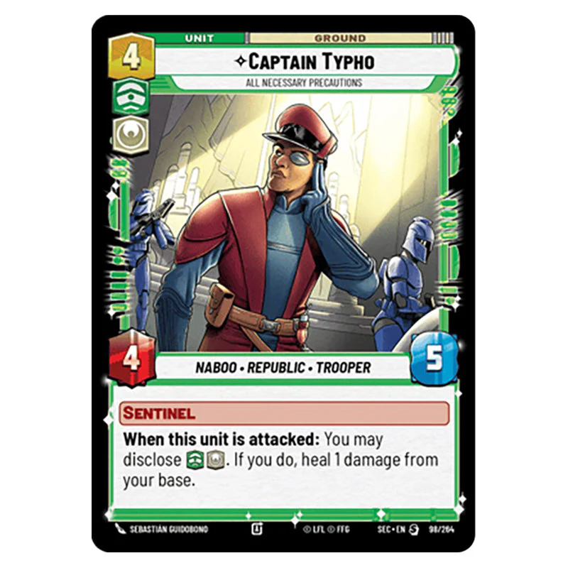 Star Wars Unlimited - Secrets of Power - Captain Typho All Necessary Precautions (Special) - 98/264