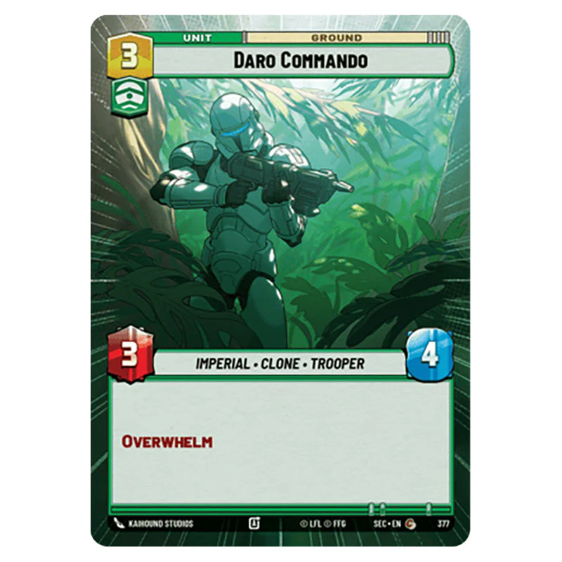 Star Wars Unlimited - Secrets of Power - Daro Commando (Common) - 377 (Hyperspace)