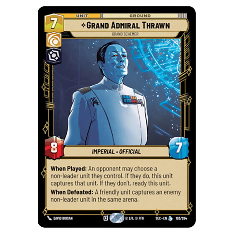 Star Wars Unlimited - Secrets of Power - Grand Admiral Thrawn Grand Schemer (Legendary) - 193/264
