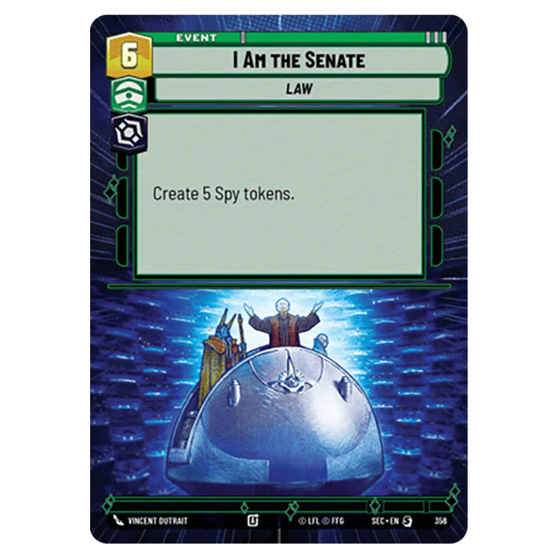 Star Wars Unlimited - Secrets of Power - I Am the Senate (Special) - 356 (Hyperspace)
