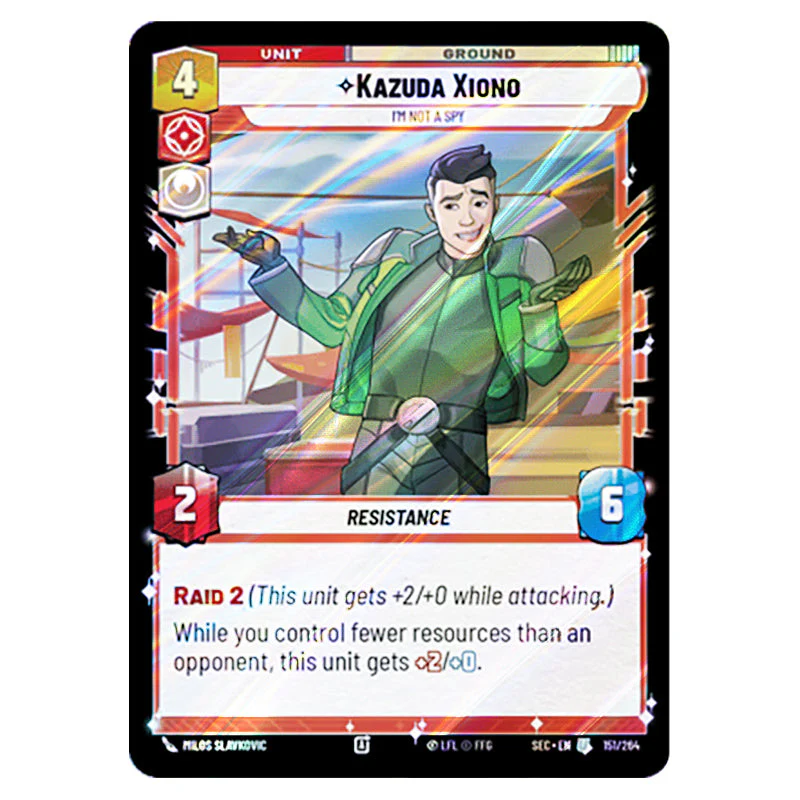 Star Wars Unlimited - Secrets of Power - Kazuda Xiono I'm Not A Spy (Uncommon) - 661 (Foil)