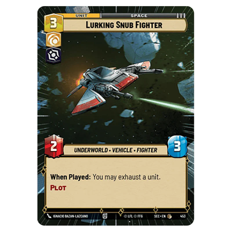 Star Wars Unlimited - Secrets of Power - Lurking Snub Fighter (Common) - 453 (Hyperspace)