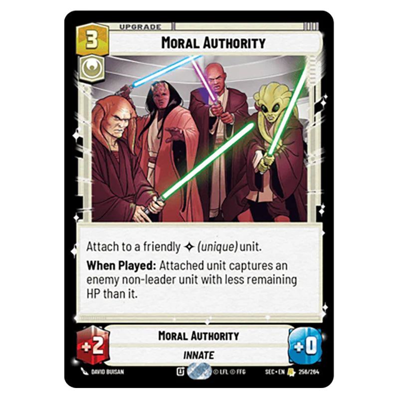 Star Wars Unlimited - Secrets of Power - Moral Authority (Rare) - 256/264
