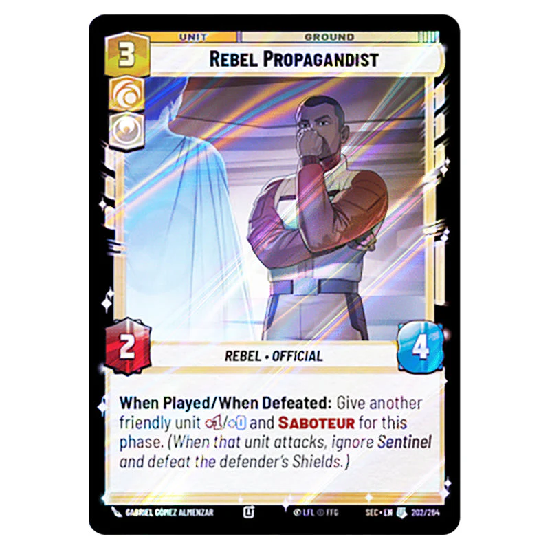 Star Wars Unlimited - Secrets of Power - Rebel Propagandist (Uncommon) - 712 (Foil)