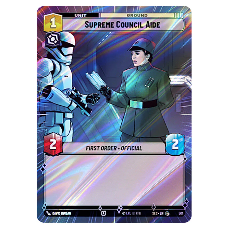 Star Wars Unlimited - Secrets of Power - Supreme Council Aide (Common) - 993 (Hyperspace Foil)